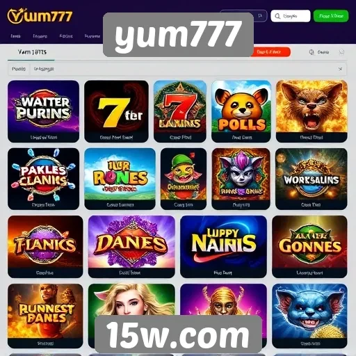 Principais jogos disponíveis no site yum777