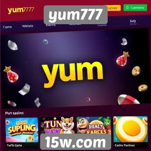 Variedade de jogos disponíveis na plataforma yum777